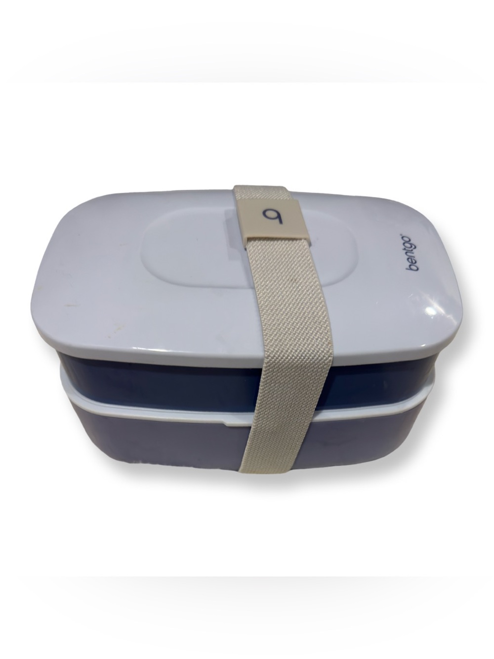 bentgo Kids Two-Tier Lunch Box - White and purple